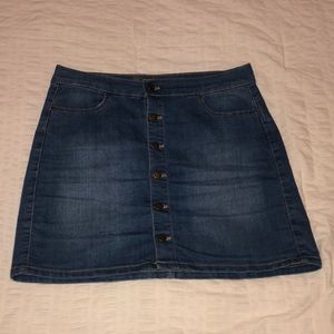 Denim wax Jean skirt
